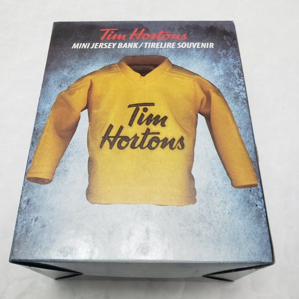 Tim Hortons Sidney Crosby mini jersey bank